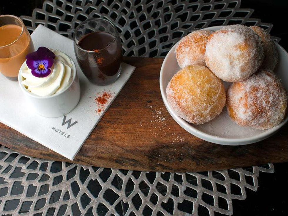 Drunken donuts at Trace restaurant in Austin