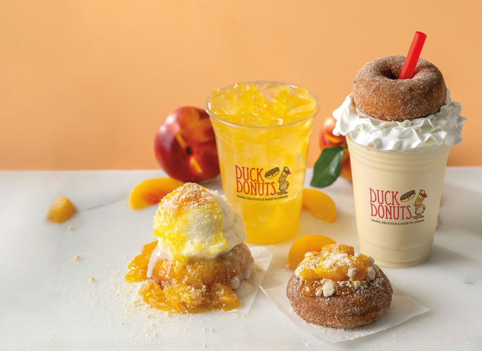 Duck Donuts peach desserts