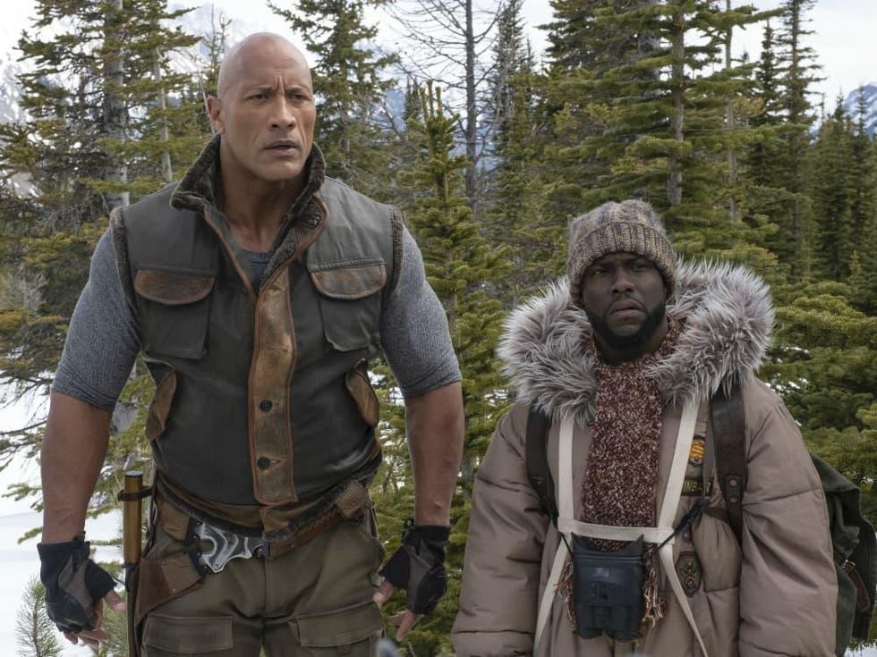 Dwayne Johnson and Kevin Hart in Jumanji: The Next Level