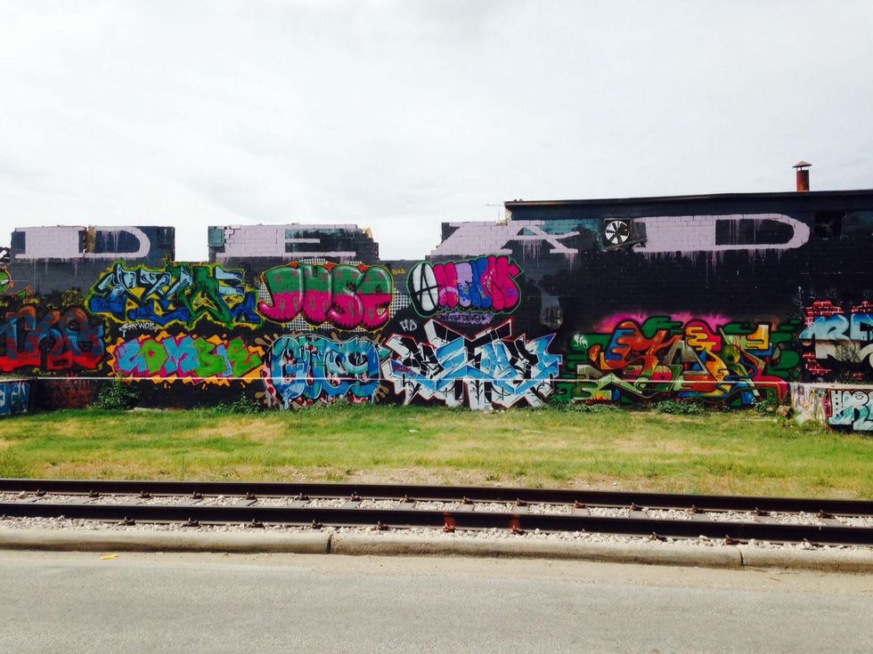 East fourth graffiti wall