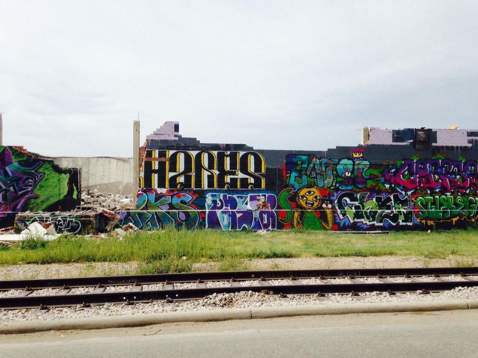 East fourth graffiti wall