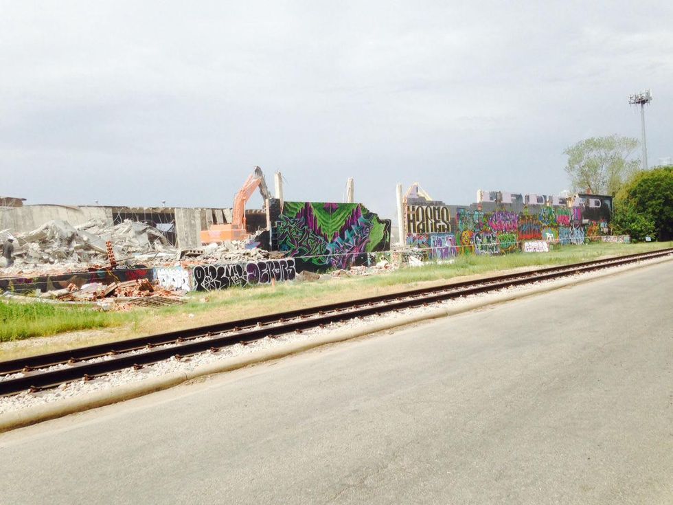 East fourth graffiti wall