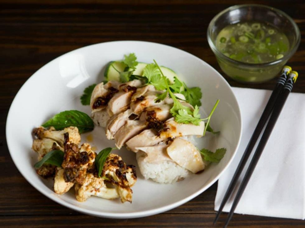 East Side King Khao Man Gai with Roasted Cauliflower Uber UberEATS August 2015