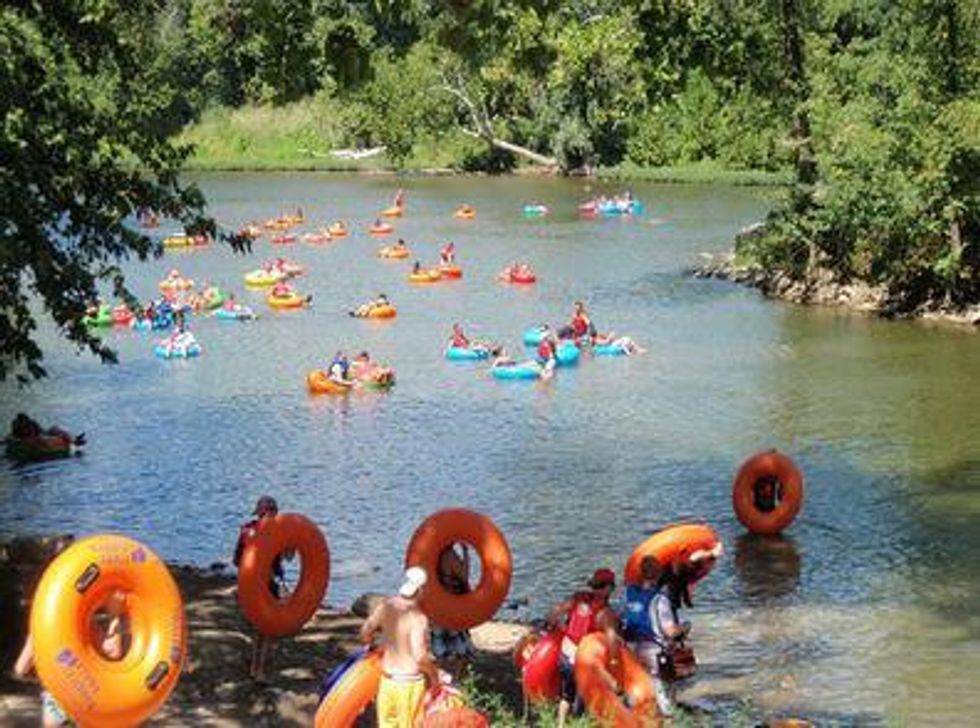 Tubing in town Secret Beach the newest floating destination