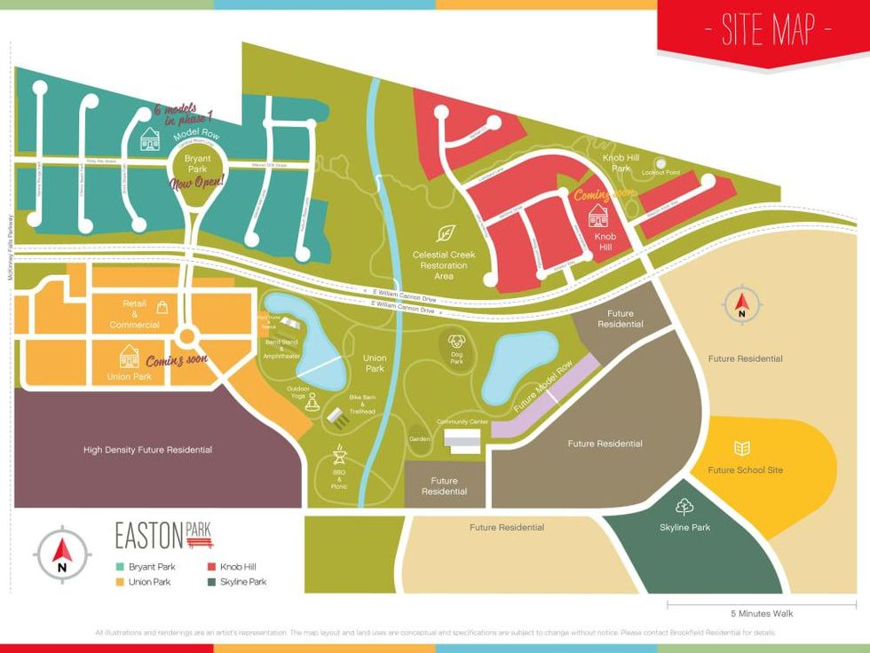 Easton Park development Austin map