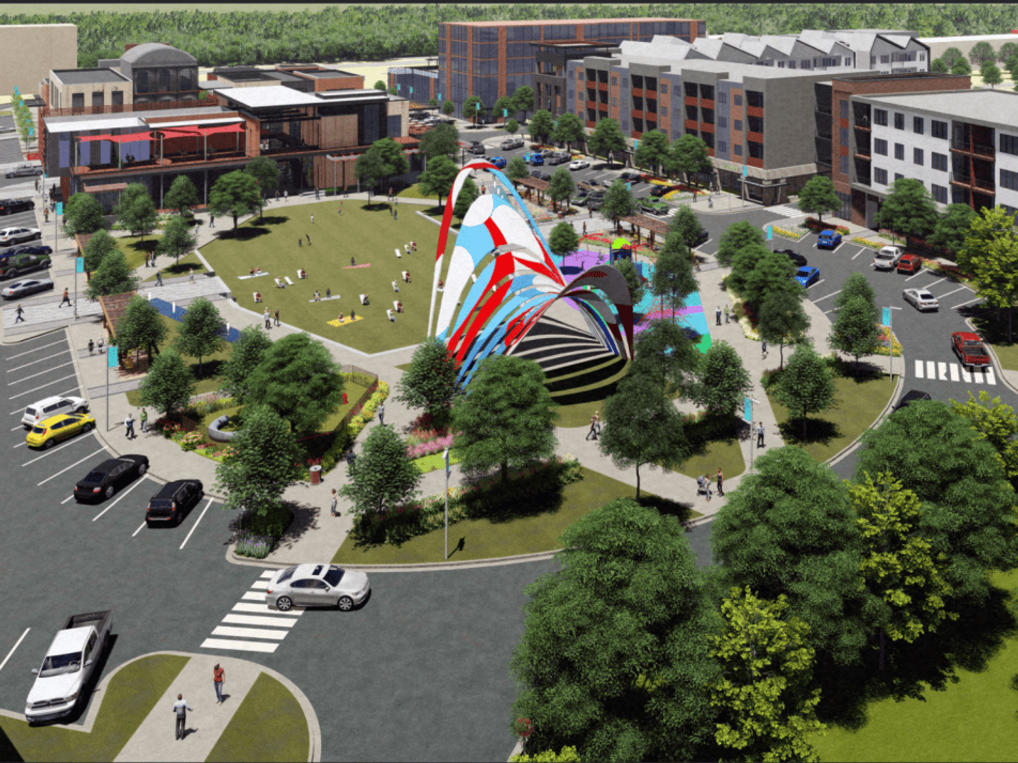 EastVillage town center rendering