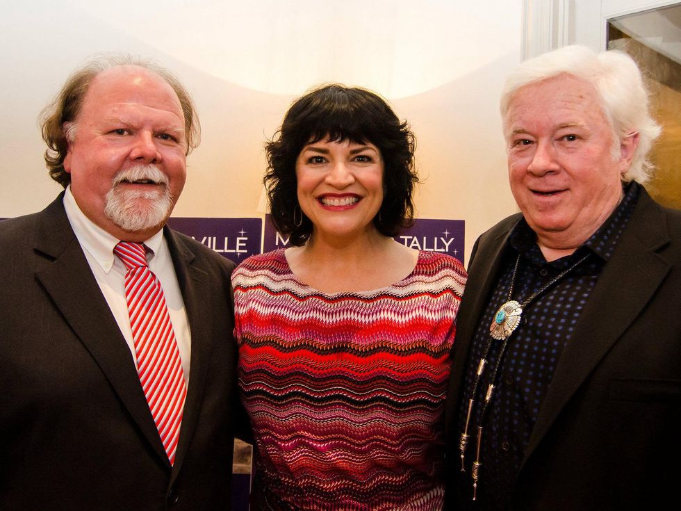 Ed Clements, Barbara Chisholm and Dan Bullock at Dancing With the Stars preview in Austin