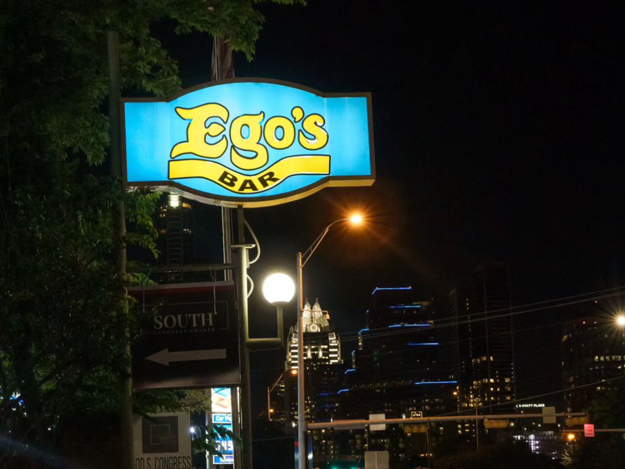 Ego's Austin sign