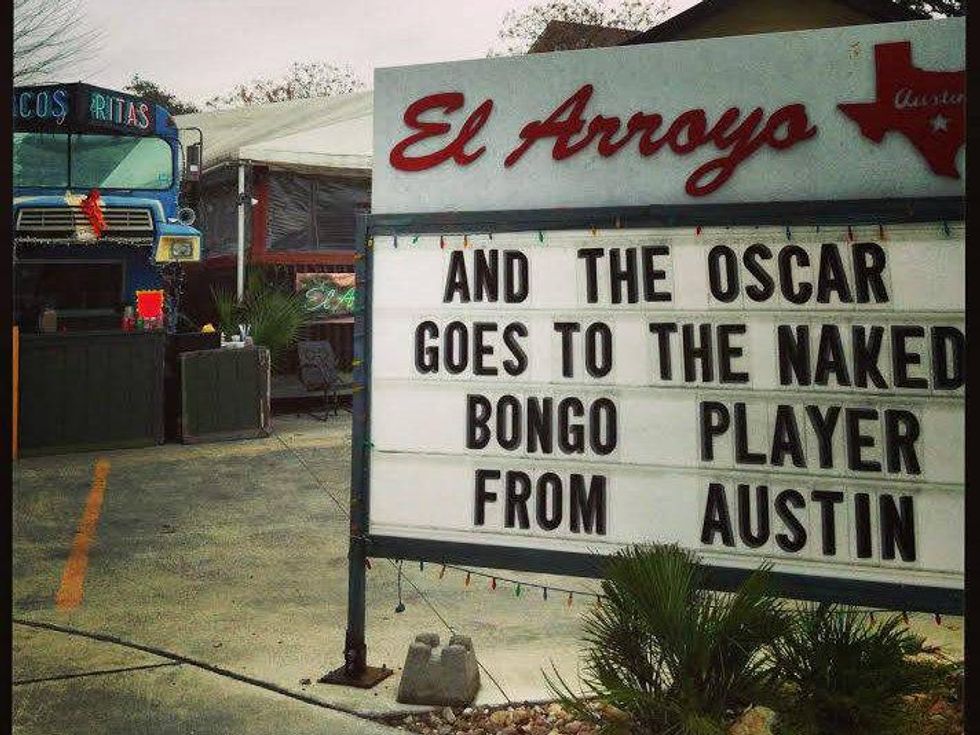 el arroyo matthew McConaughey sign
