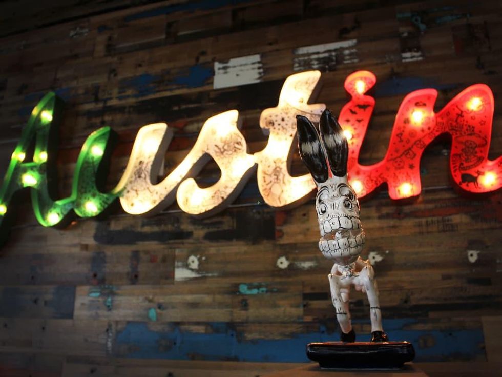 El Burro Tex Mex and Bar restaurant Austin sign