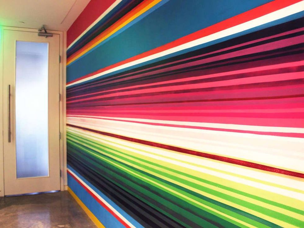 El Burro Tex Mex and Bar restaurant bathroom sarape