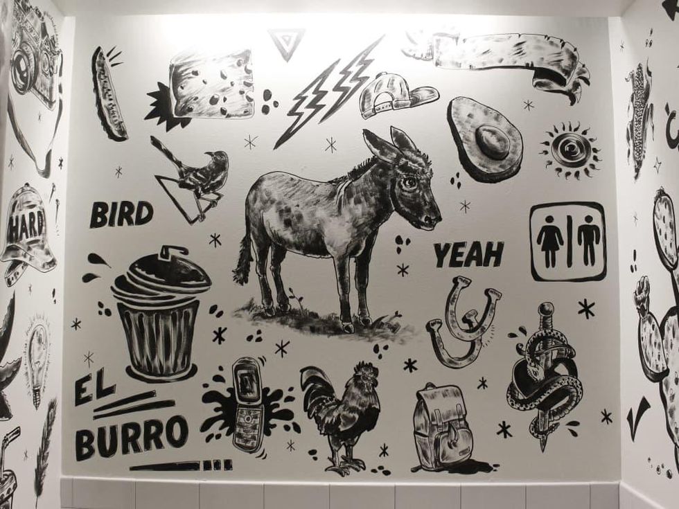 El Burro Tex Mex and Bar restaurant bathroom