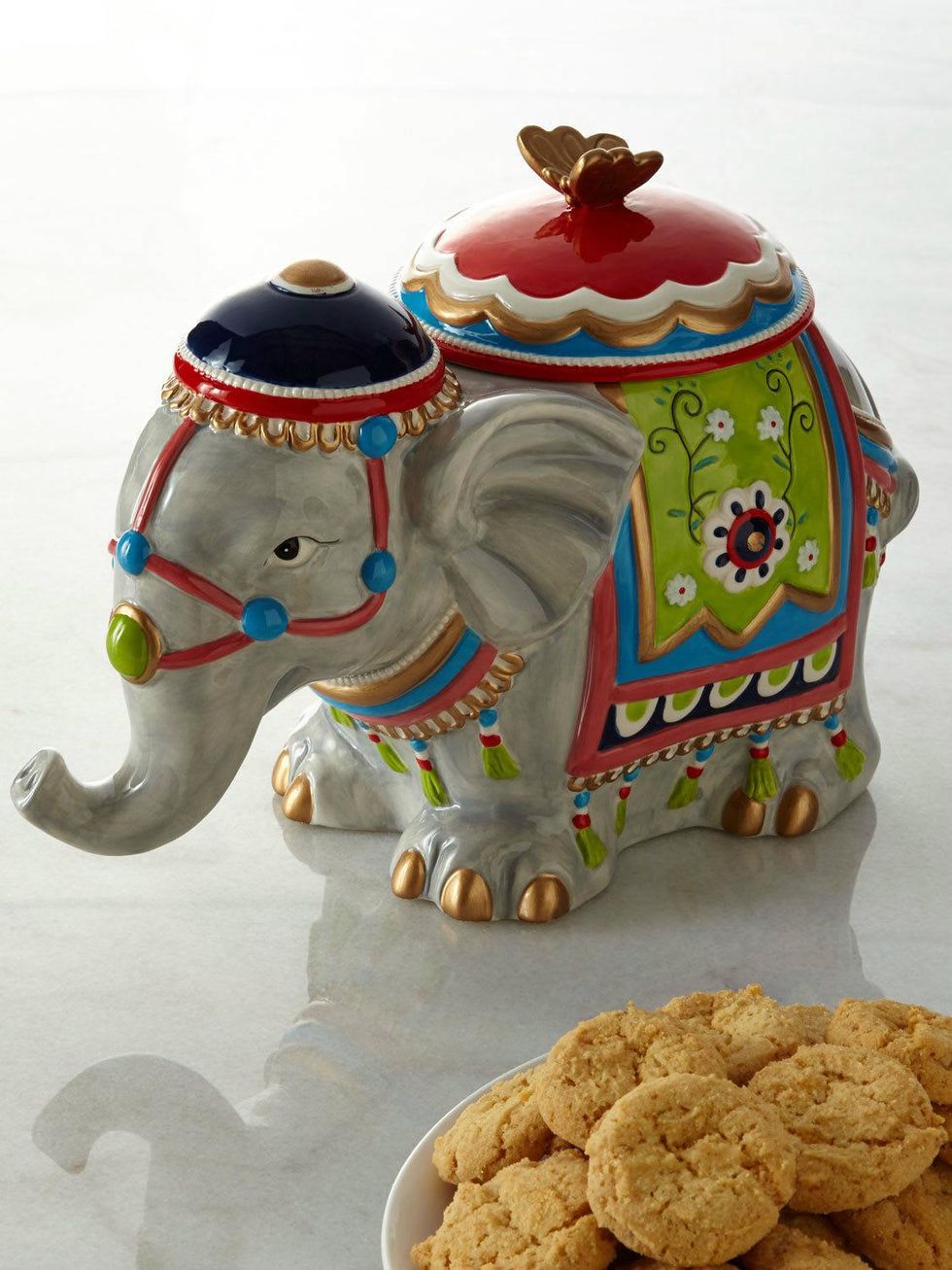 Elephant cookie jar at Neiman Marcus