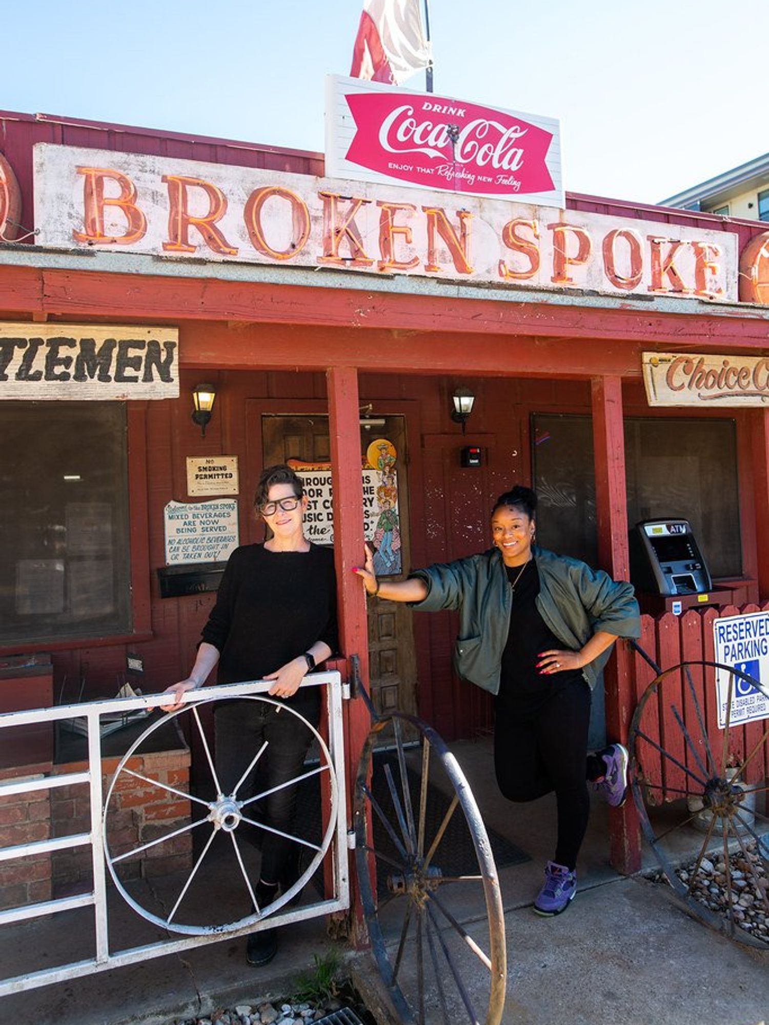 Elizabeth McQueen and Miles Bloxson of Pause/Play at the Broken Spoke
