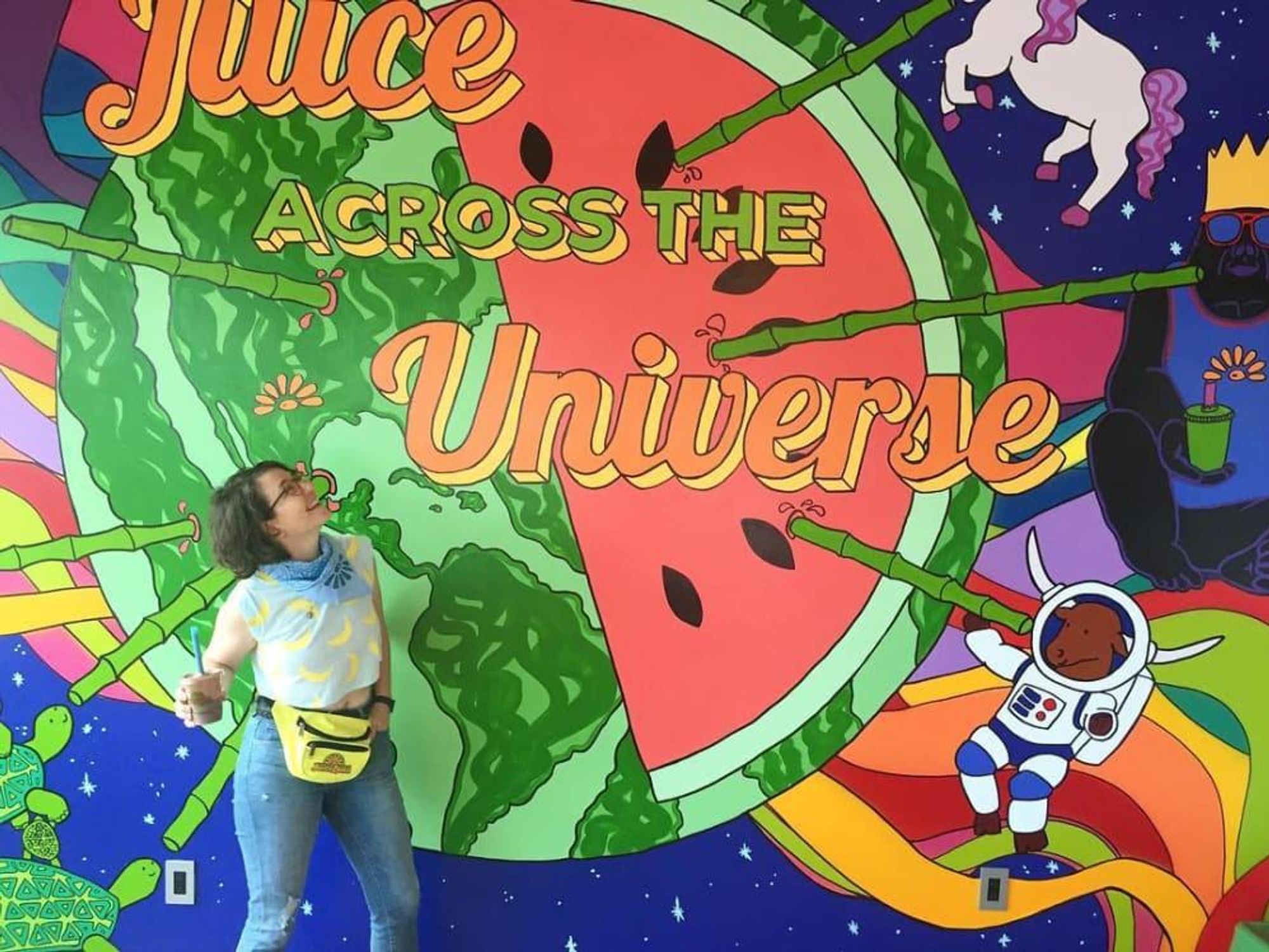 Emily Mente Juiceland mural