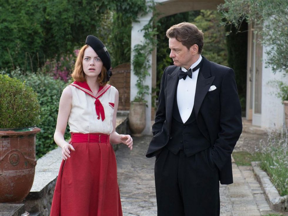 Emma Stone and Colin Firth in Magic in the Moonlight