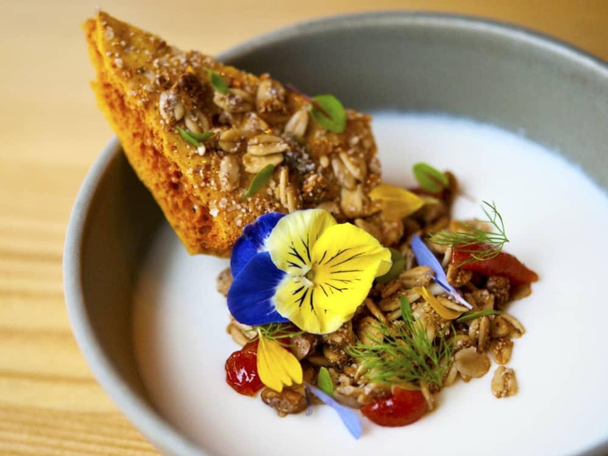 Emmer and Rye 2015 Austin restaurant panna cotta dessert pastry chef Tavel Bristol-Joseph