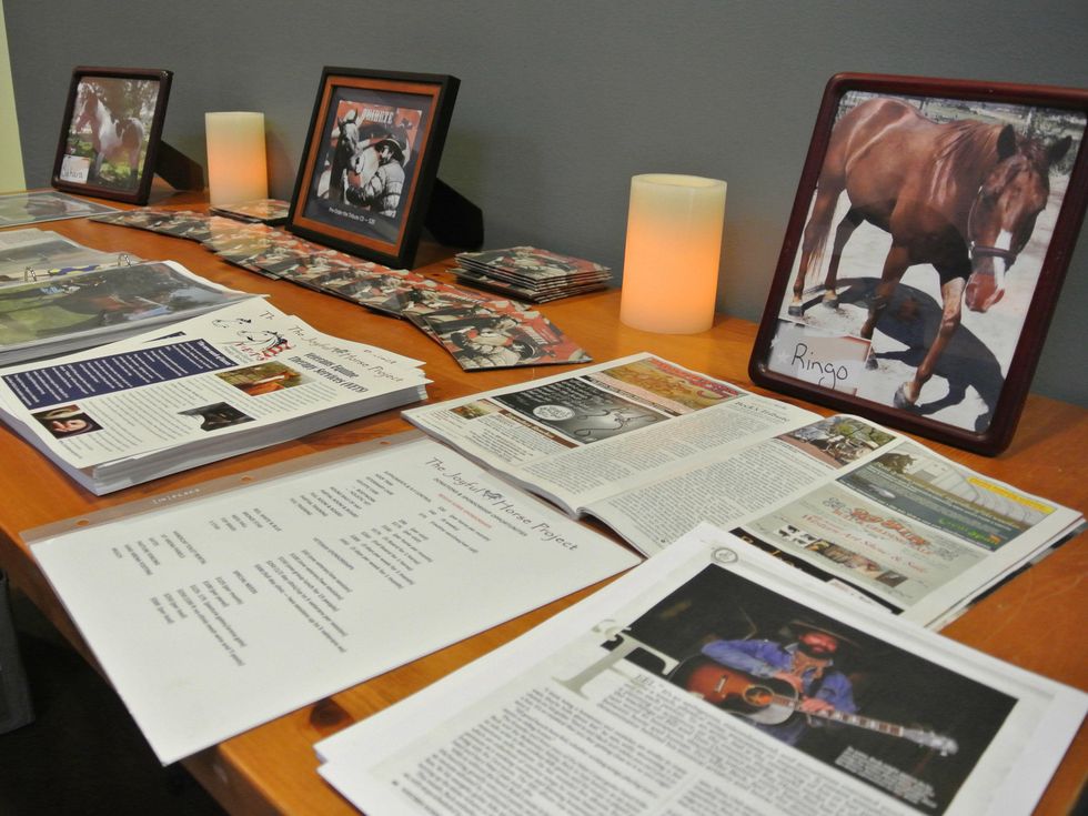 Entry Table at Joyful Horse Benefit Austin