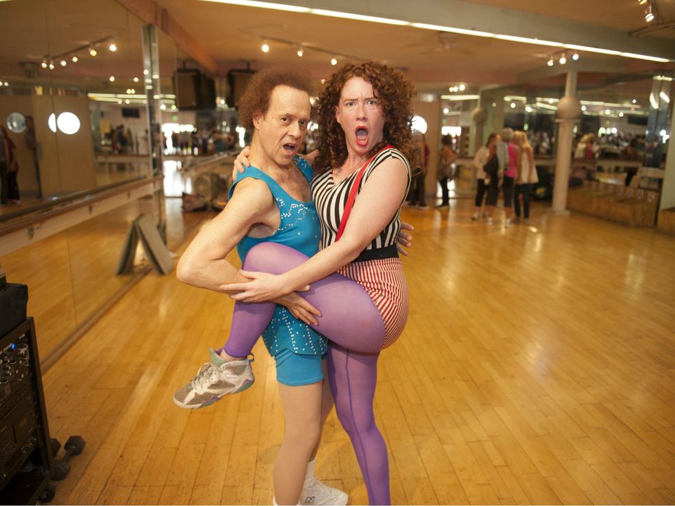 Erica Nix with Richard Simmons