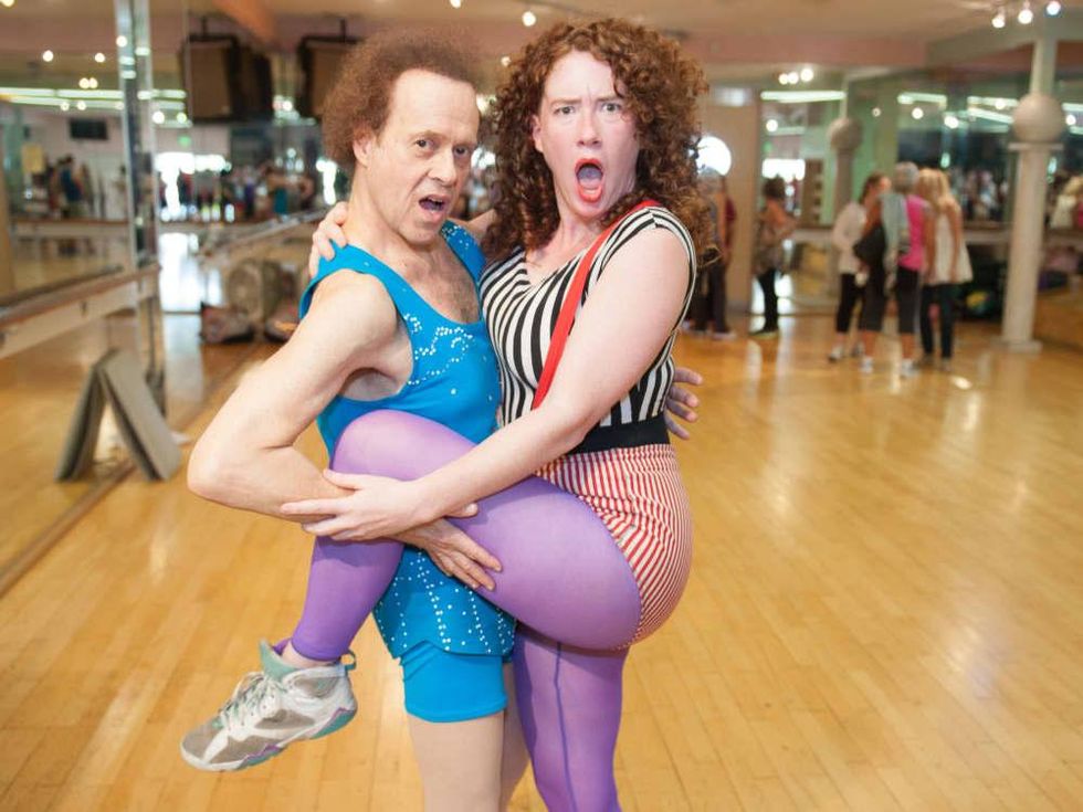 Erica Nix with Richard Simmons
