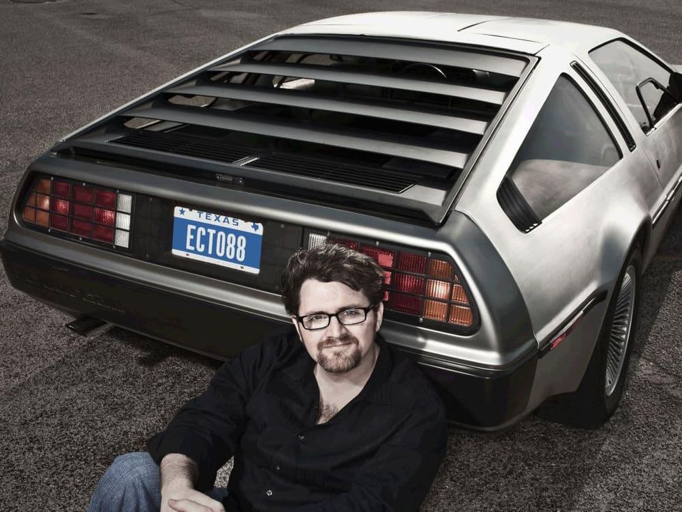 Ernest Ernie Cline Austin author DeLorean Ecto 88