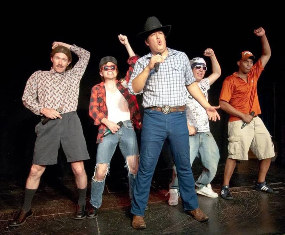 Esther's Follies performers as the boys of Sixth Street