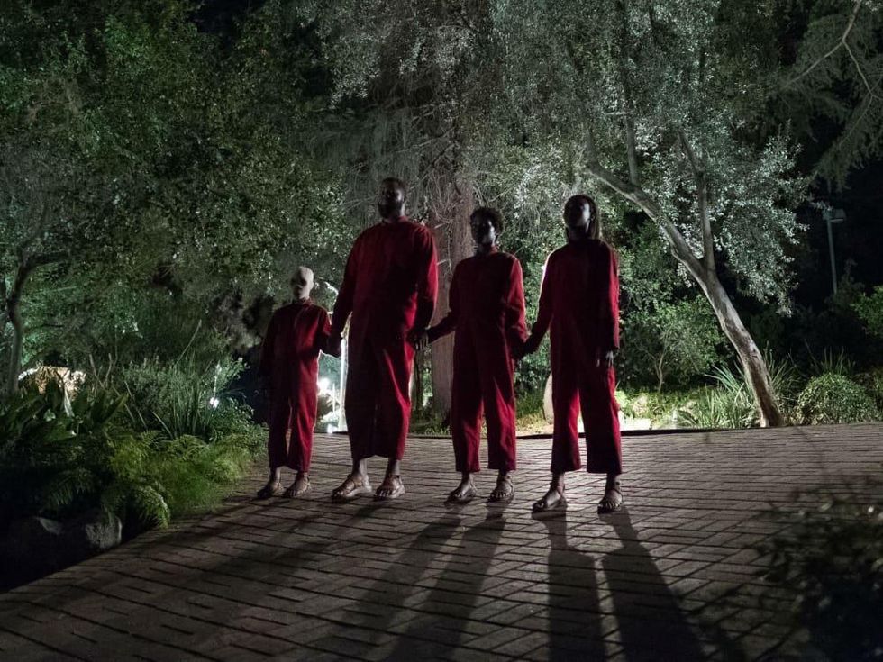 Evan Alex, Winston Duke, Lupita Nyong'o, and Shahadi Wright Joseph in Us