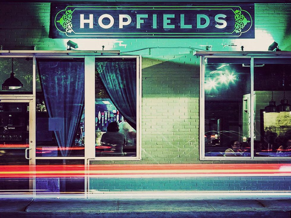 exterior of Hopfields Gastropub austin