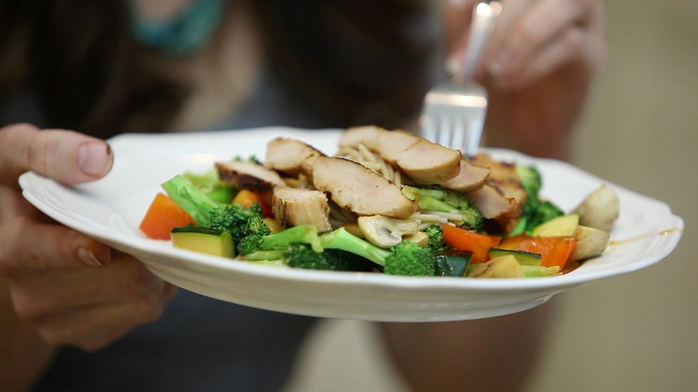 This stir-fry works when you have veggies to use and little time to cook