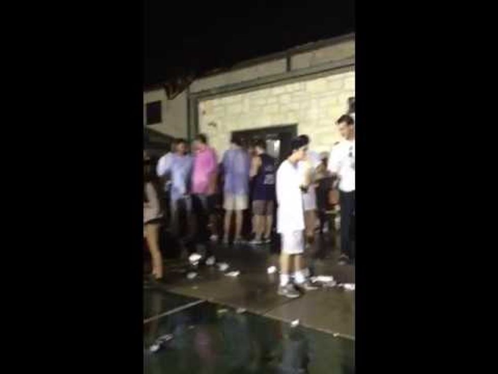 Did Johnny Manziel get kicked out of a University of Texas frat party?