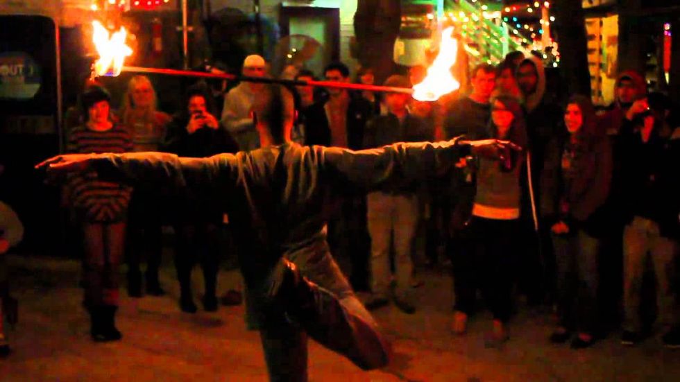 It's getting hot in here: The art and danger of fire spinning