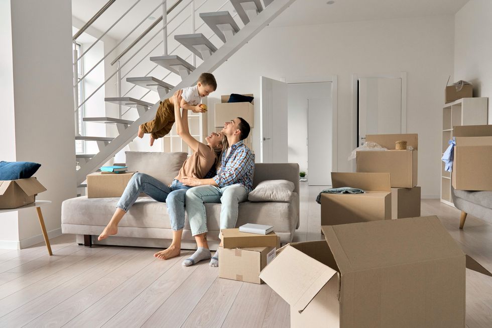 Family moving into new home