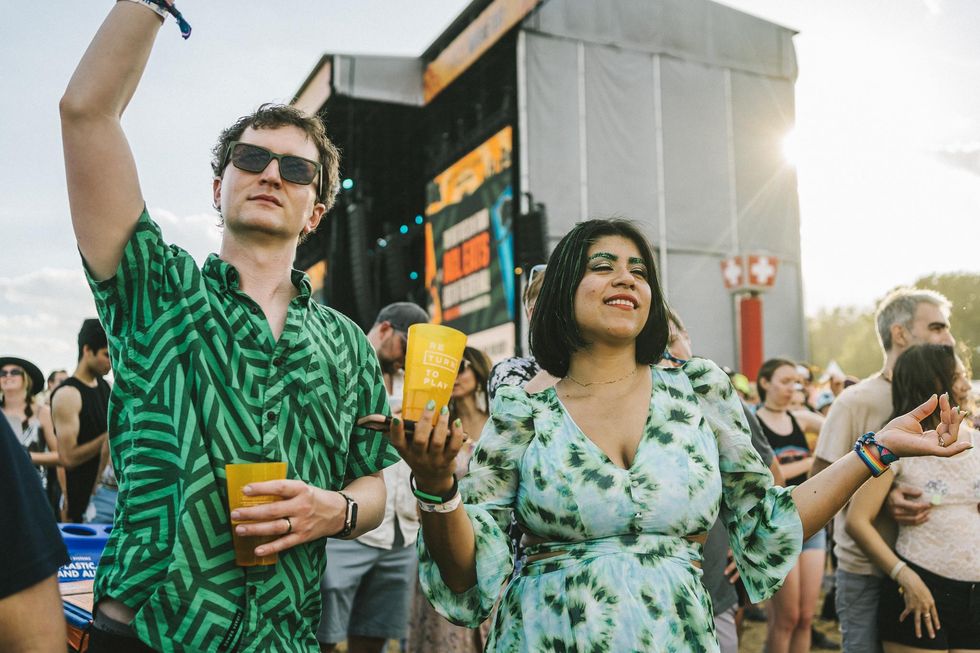 Fans dance at Austin City Limits Festival.