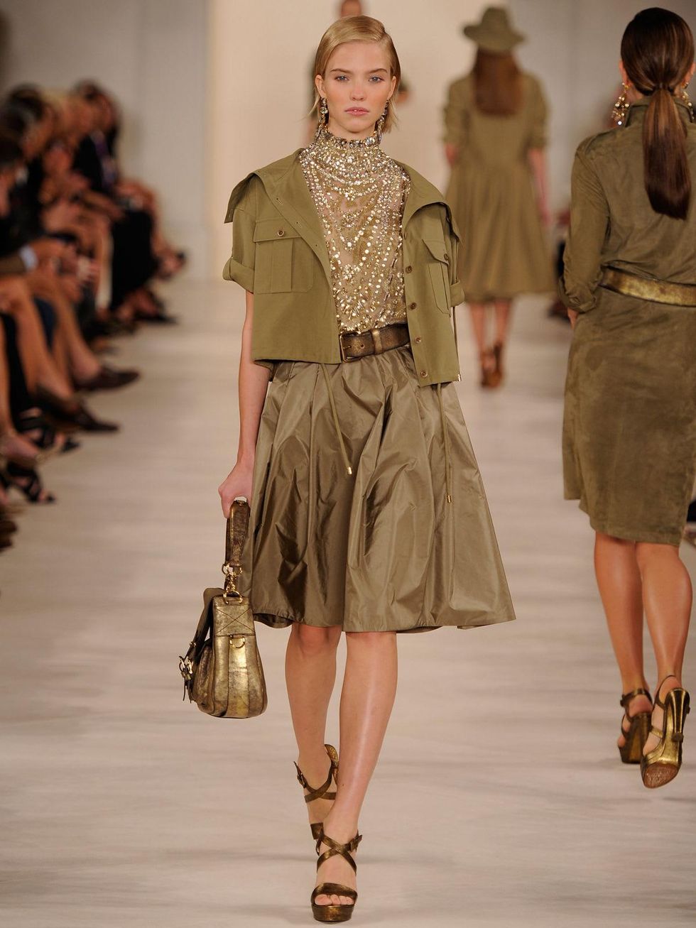 Fashion Week spring 2015 Ralph Lauren September 2014 safari bling