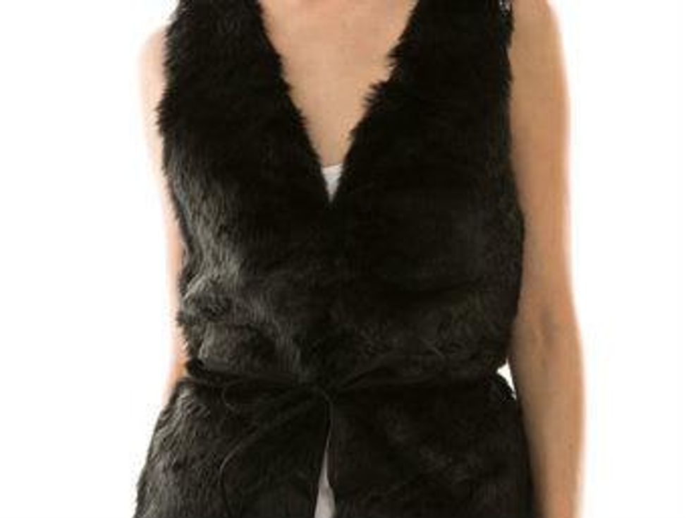 Faux fur vest
