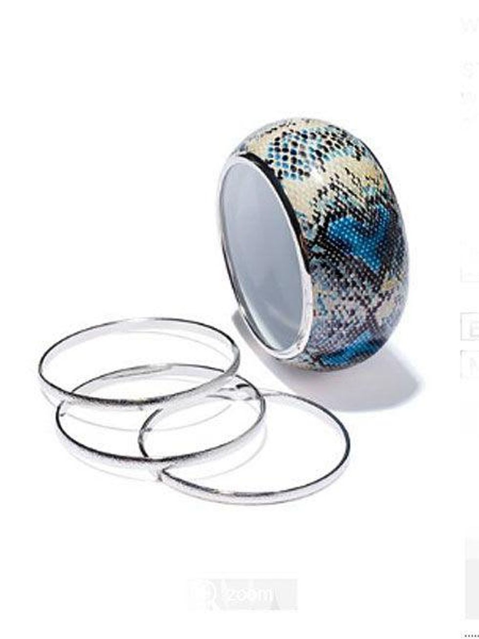 Faux-Snakeskin Bracelet Set