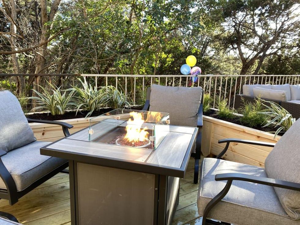 Fire pit Z'ecret Garden Z'Tejas Arboretum Austin