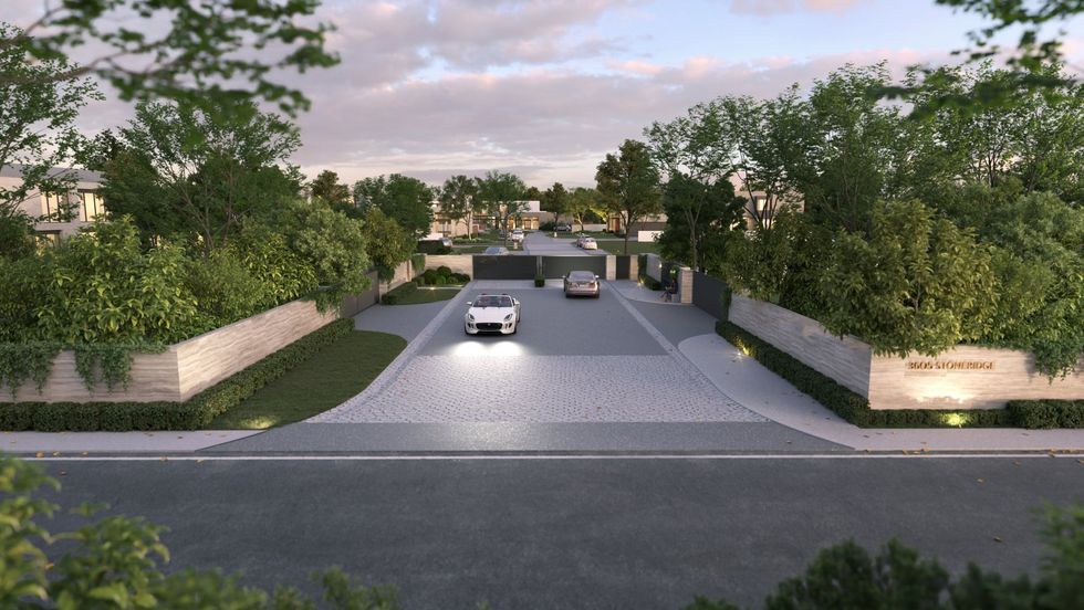 FIVE subdivision in Westlake Hills rendering