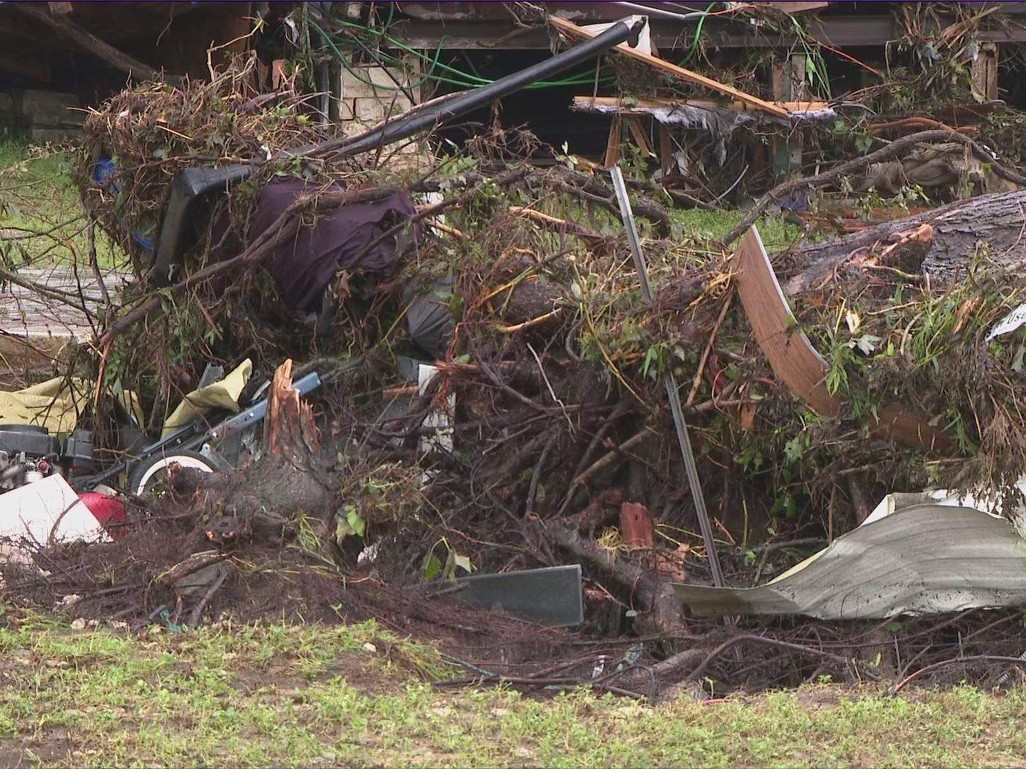 Flood damage in Travis County