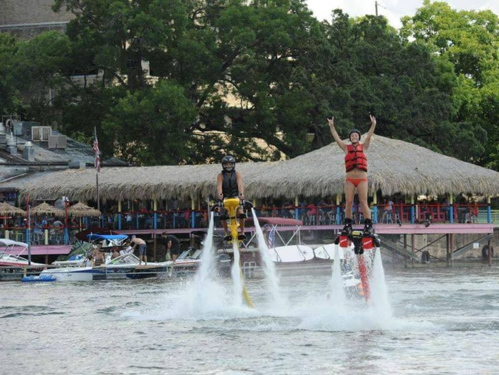 Fly Lake Austin flyboard jetovator water jetpack