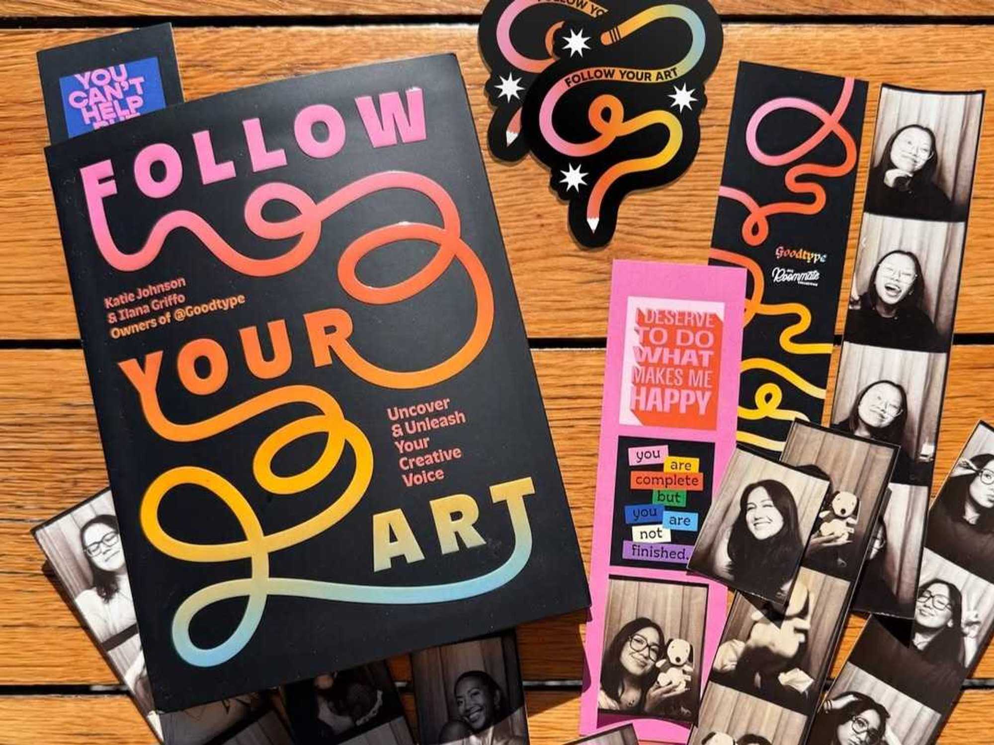 Follow Your Art book layout