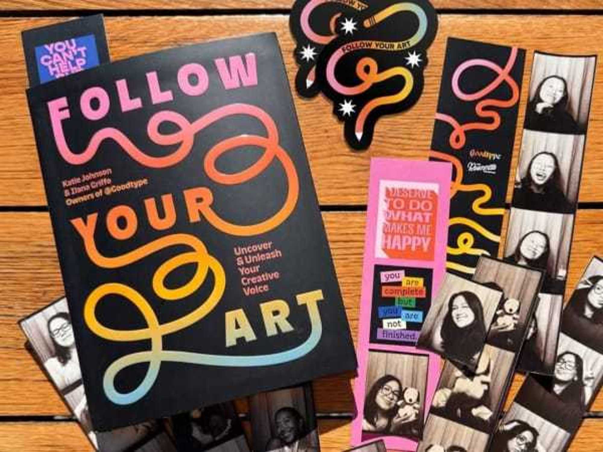 Follow Your Art book layout