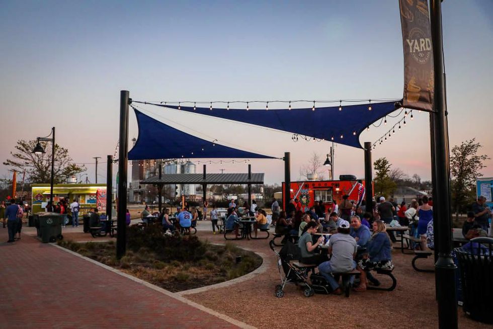 food truck yard in temple