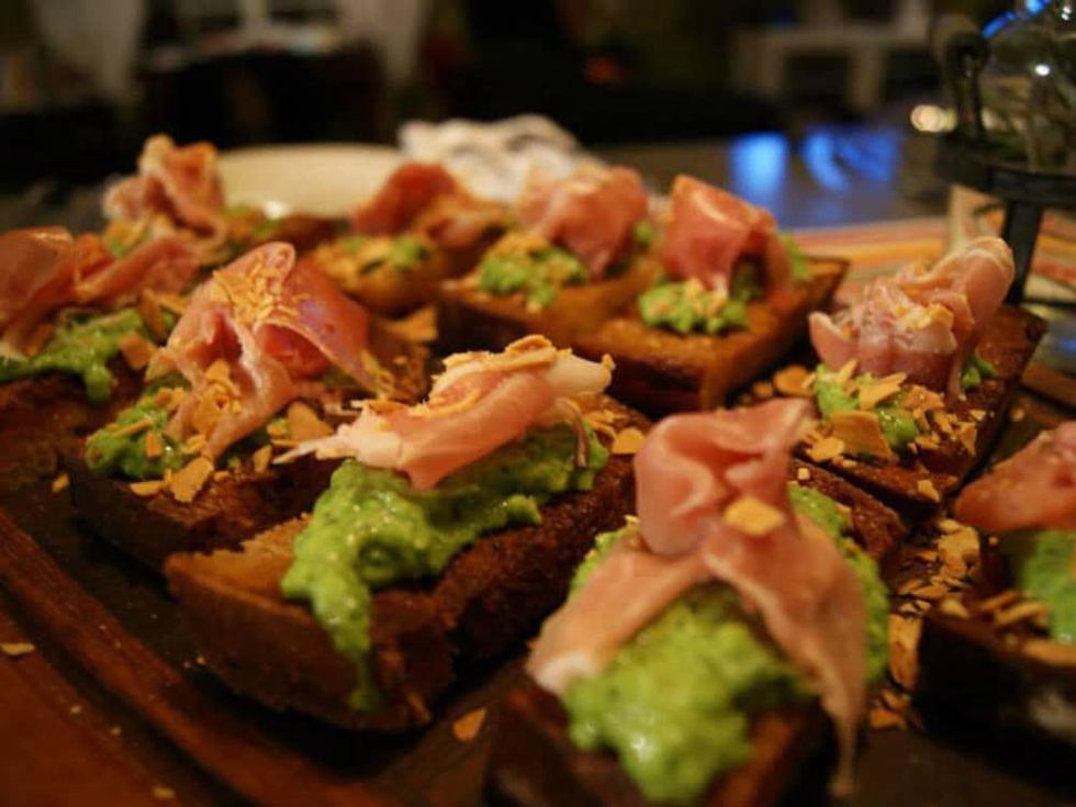 Fork and Vine English Pea Pesto Brioche