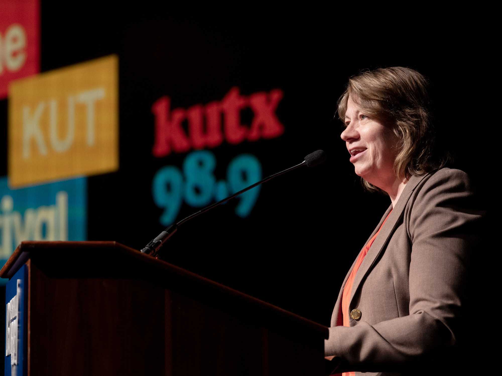 Former KUT general manager Debbie Hiott at the KUT Festival