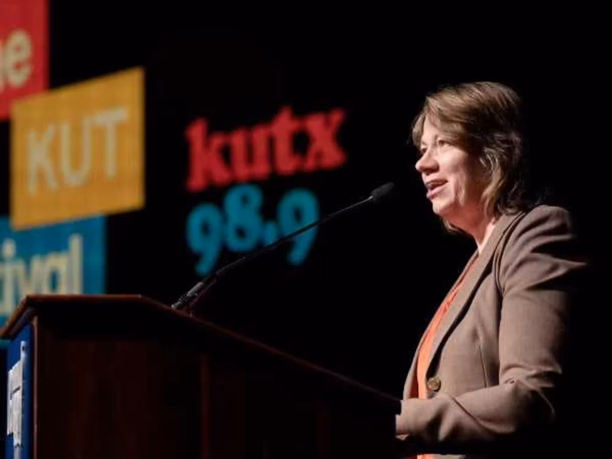 Former KUT general manager Debbie Hiott at the KUT Festival