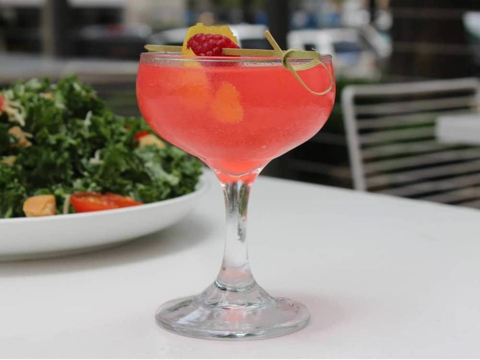 Forthright restaurant cafe Austin French 75 cocktail drink