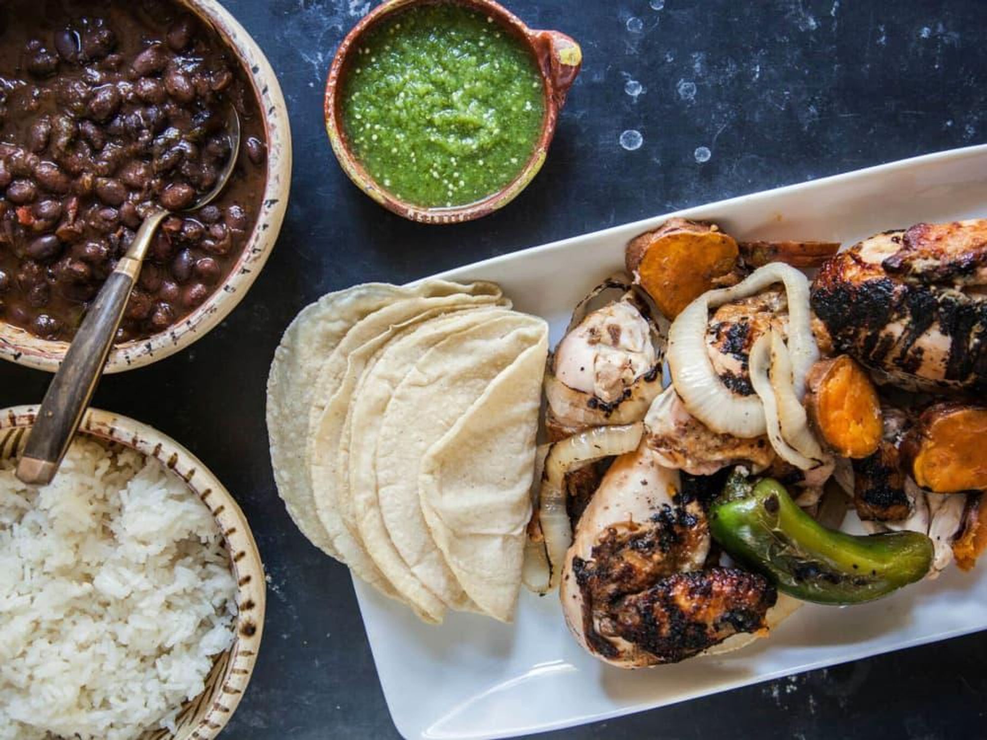 Fresa's Chicken al Carbon tacos