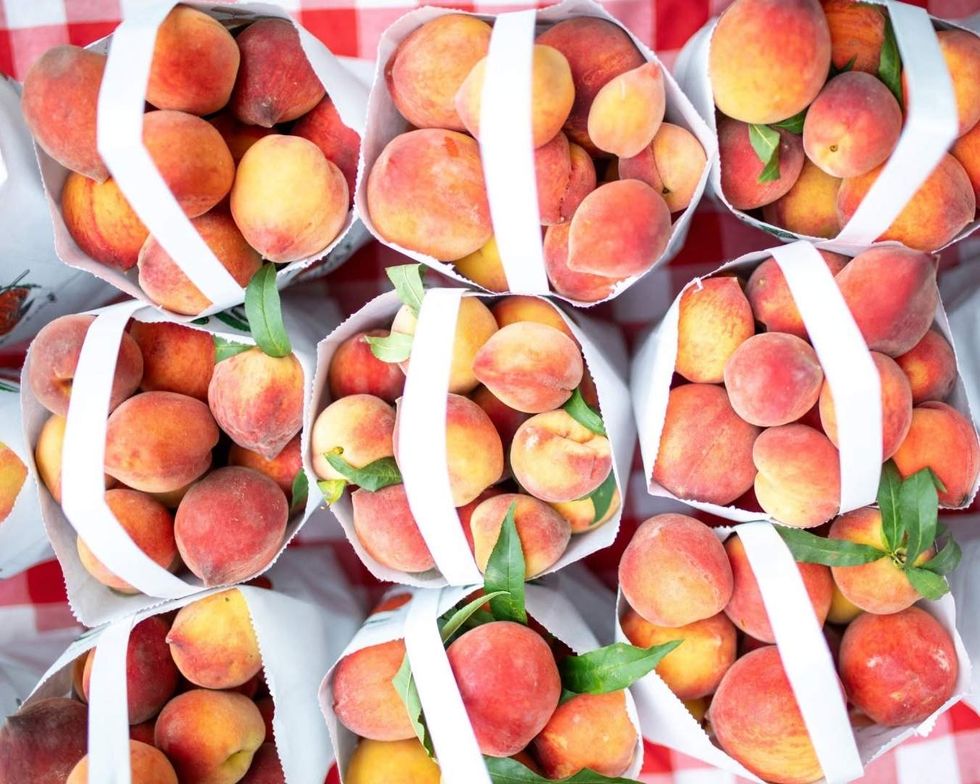 Fresh peaches