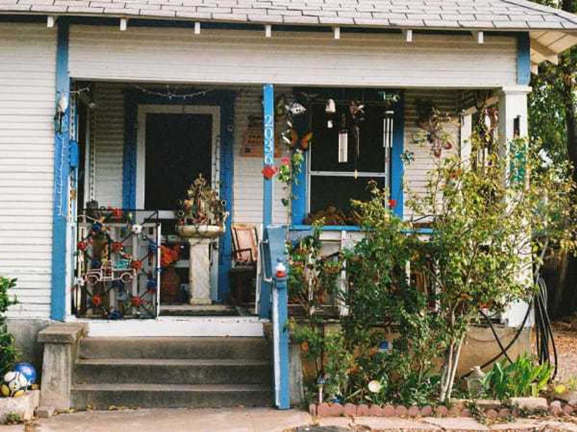 Front porch of a home in Austin